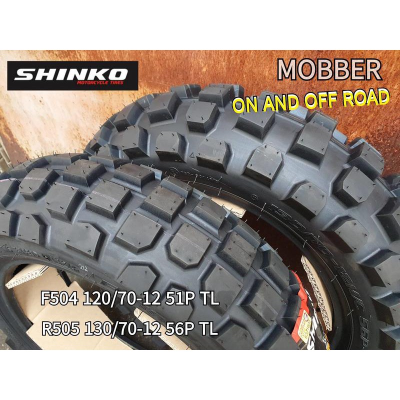 [哈利輪胎] SHINKO F504 120/70-12 R505 130/70-12 巧克力胎 BWSR 越野胎 | 蝦皮購物