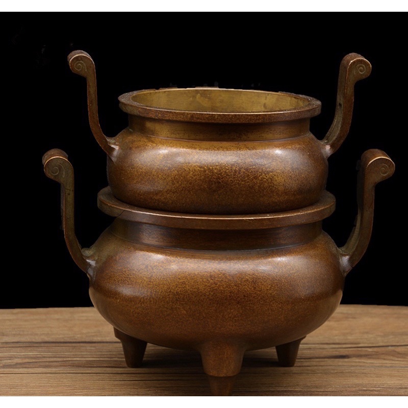 順心坊宣德爐純銅宴王用品擺宴祝壽做醮祭神拜拜祀宴淨香爐淨爐薰香爐  