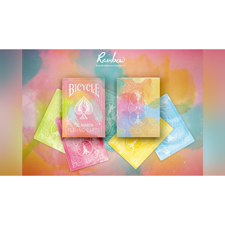 TCC彩虹牌Bicycle彩虹牌Bicycle Rainbow Playing Cards TCC白桃