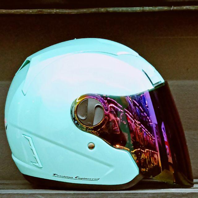 Product image ➕送電鍍片、小帽體 *世帽館安全帽*  ONZA MAX-R Baby  女生適用 R帽 半罩 3/4罩式安全帽 蒂芬妮綠 (XS, S, M尺寸請備註)