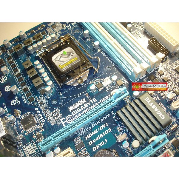 技嘉 GA-H67MA-USB3-B3 1155腳位 英特爾 H67晶片 4組DDR3 6組SATA 超耐久 內建顯示