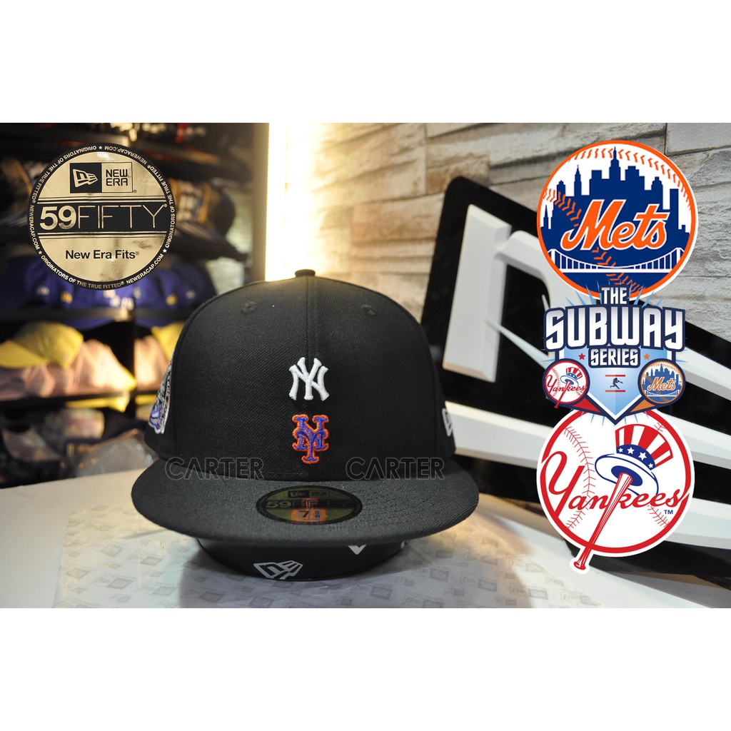 New Era NY Yankees Men´s Fitted Cap - Navy Subway Series 海外 即決-