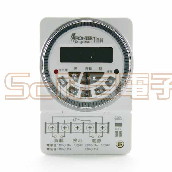 【祥昌電子】FRONTIER TM-6331C 微電腦數位定時器 多段循環型(秒) AC110V/220V皆適用 | 蝦皮購物
