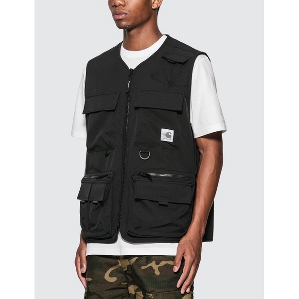 CARHARTT WIP ELMWOOD VEST 軍裝背心工裝黑色全新正品| 蝦皮購物