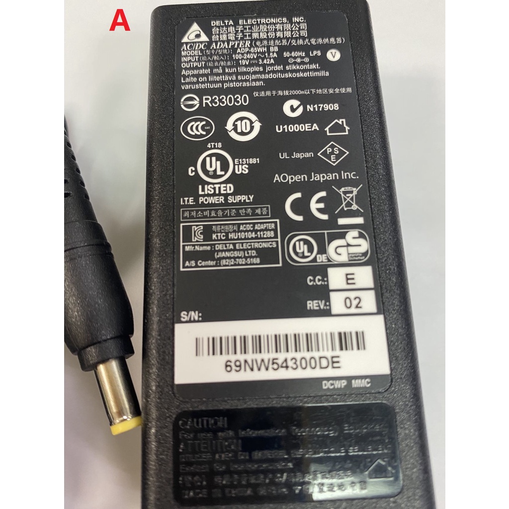 二手DELTA電源供應器 19V 3.42A ADP-65WH BB ADP-65DE B ADP-65DBREV | 蝦皮購物