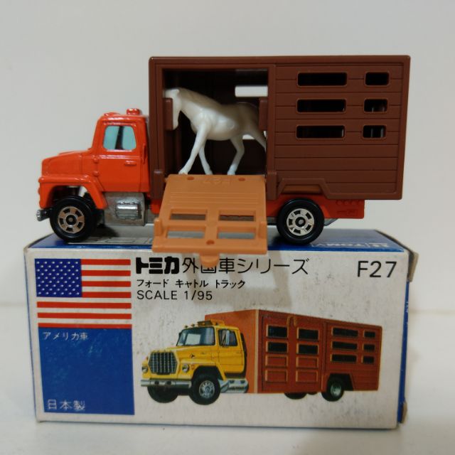 TOMY TOMICA F27 載馬車FORD CATTLE TRUCK 日本製| 蝦皮購物