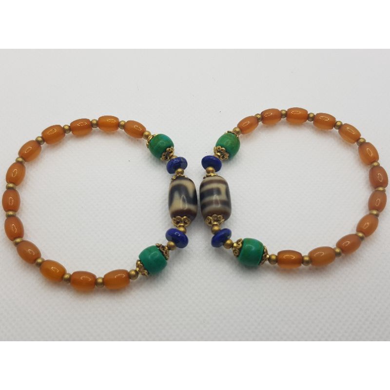 老礦天珠　佛眼 圣饰奇缘西藏庙供老矿玛瑙三眼天珠| 40*14mm黑白佛三眼天珠真实