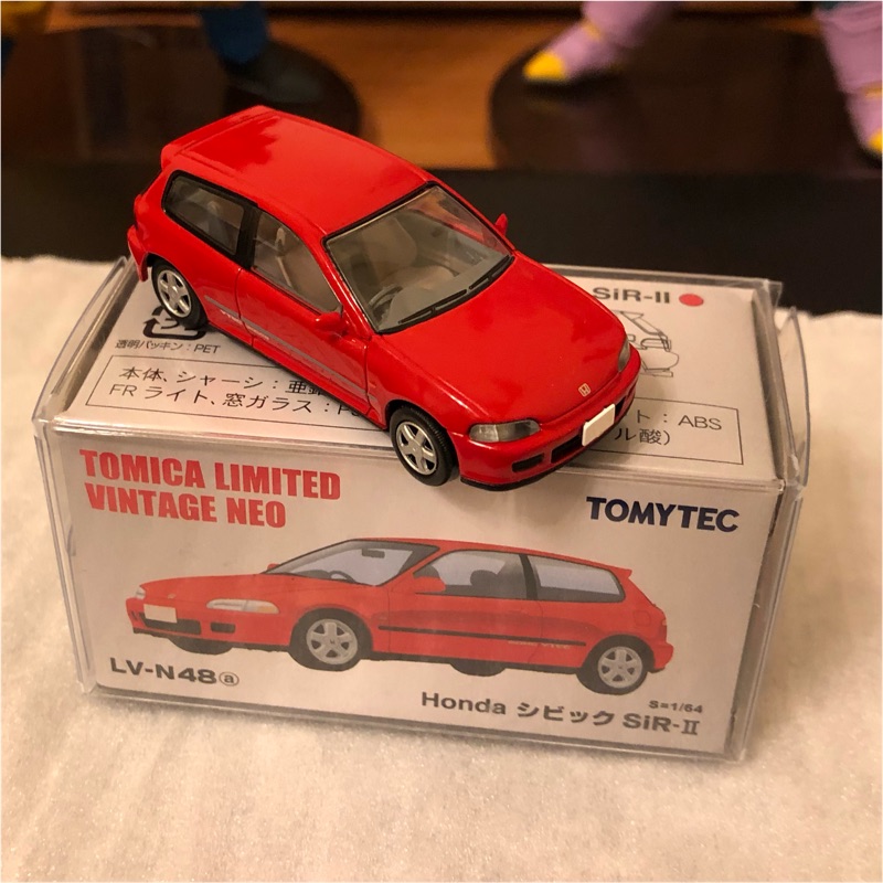 現貨🔥TOMYTEC TLV LV-N48a (紅）Honda CIVIC SIR-II EG6 附贈膠