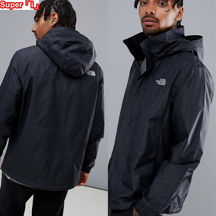 i」【現貨】The North Face 黑Resolve 2 Jacket 防風雨透氣可收連帽