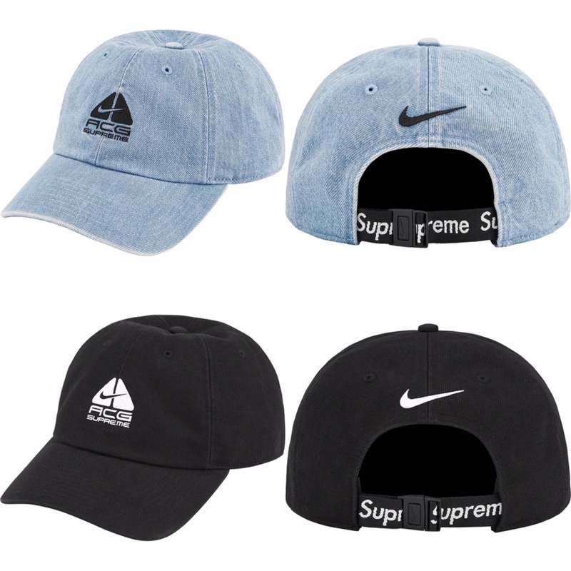 area0439】2022 聯名Supreme x Nike ACG Denim 6-Panel Cap 老帽帽子