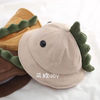 兒童帽子 兒童漁夫帽 韓版可愛恐龍寶寶盆帽 男童時尚帽子 女童帽子 寶寶帽子 嬰兒帽子 小孩帽子