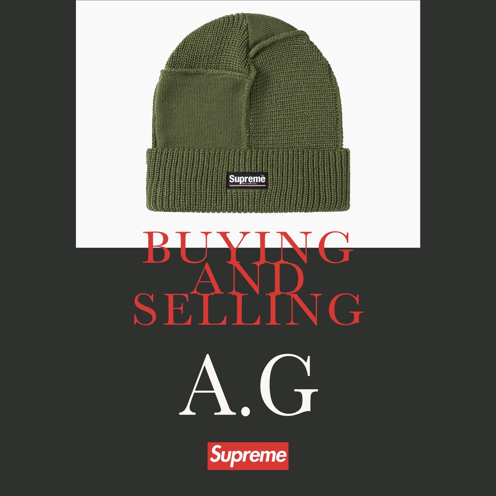 《A.G代購》春節特惠！Supreme 20FW PANELED SEAM BEANIE 編織毛帽 黑 藍 綠 粉 紅