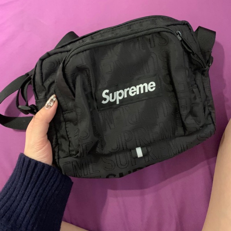 2019 S/S SUPREME 46TH SHOULDER BAG 二手9.9成新黑色| 蝦皮購物