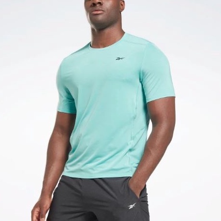 REEBOK ACTIVCHILL ATHLETE TEE T恤 短袖T 運動T 訓練 運動 彈性 藍綠色 HI0487 | 蝦皮購物