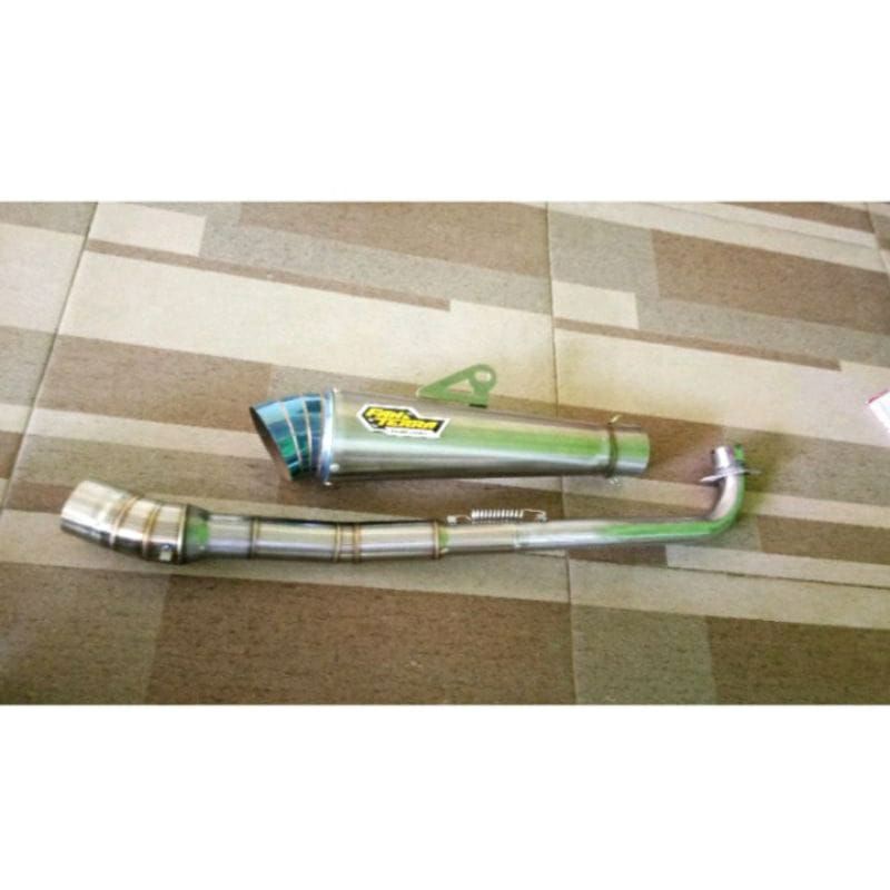 Kenalpot FANTERA CRONG BLUE SARTENG 中性頸 VEGA JUPITER SMAS GR | 蝦皮購物
