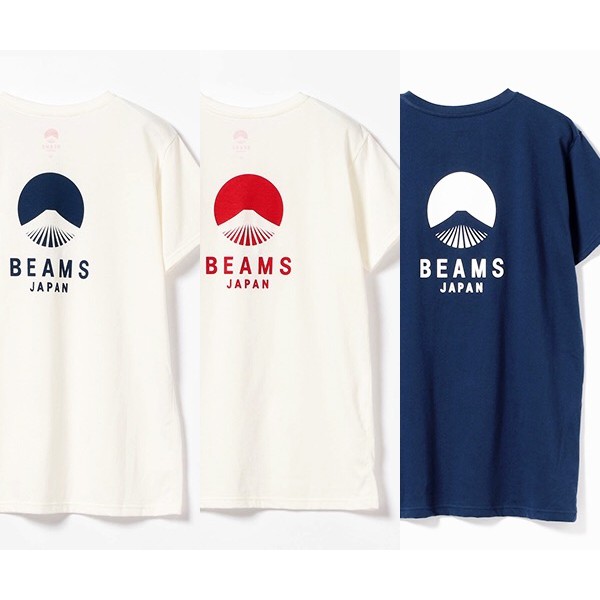 現貨)BEAMS JAPAN 經典LOGO T-SHIRT 日本製x東京限定x富士山家徽x基本款短T恤