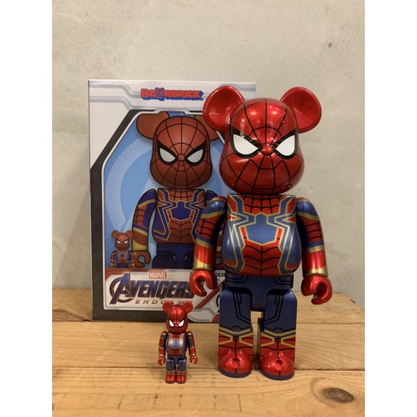 Bearbrick 400%+100% 鋼鐵蜘蛛人 Iron Spider Man