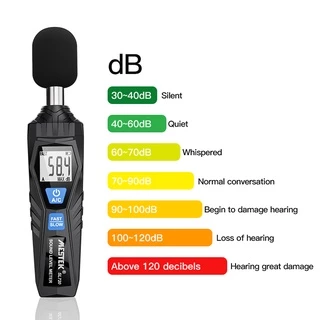 分貝計分貝機30-130db分貝儀噪音計噪音儀音量檢測測量聲音大小分貝器音量計環境噪音分貝計分貝儀背光SL720聲級計