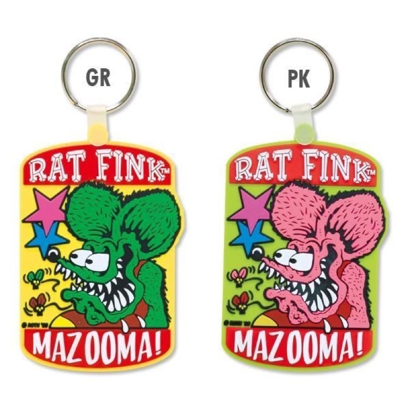 MOONEYES】 RAT FINK RF 老鼠芬克芬克鼠鑰匙圈共兩種顏色供您挑選