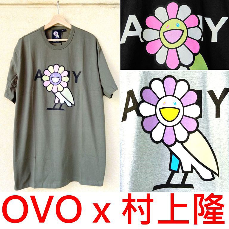 BLACK全新OVO x村上隆Takashi Murakami太陽花COMPLEX限定小花