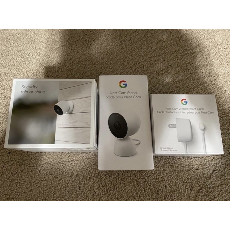 (代購)Google Nest Cam wired 有線/ Battery電池阪，Nest網路攝影機各種組合