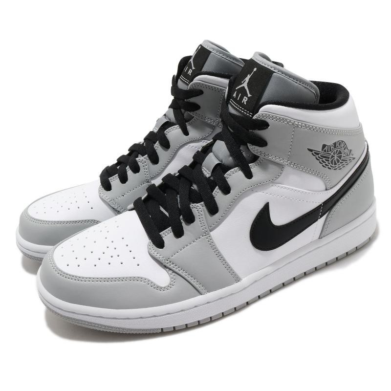 Air Jordan 1 Mid Light Smoke Grey 煙灰 經典 男鞋 554724-092 [現貨秒發]