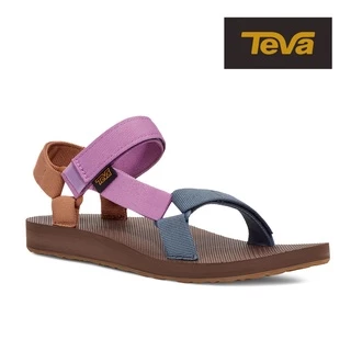 【TEVA】女 Original Universal 經典緹花織帶涼鞋雨鞋水鞋-彩色紫 (原廠現貨)