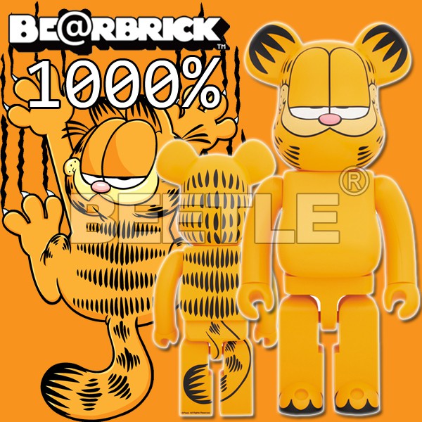 BEETLE BE@RBRICK 加菲貓GARFIELD 庫柏力克熊BEARBRICK 1000% | 蝦皮購物