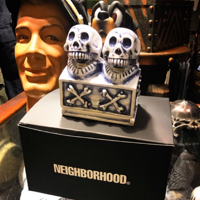 19AW NEIGHBORHOOD BOOZE DUAL SKULL / CE-INCENSE 線香座現貨在店