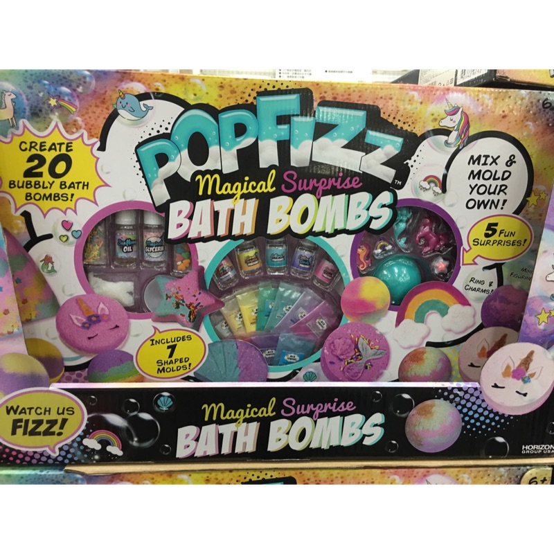 Popfizz DIY 魔法沐浴球組 含7種模具/5種配件 Costco 好市多代購 聖誕節禮物 | 蝦皮購物