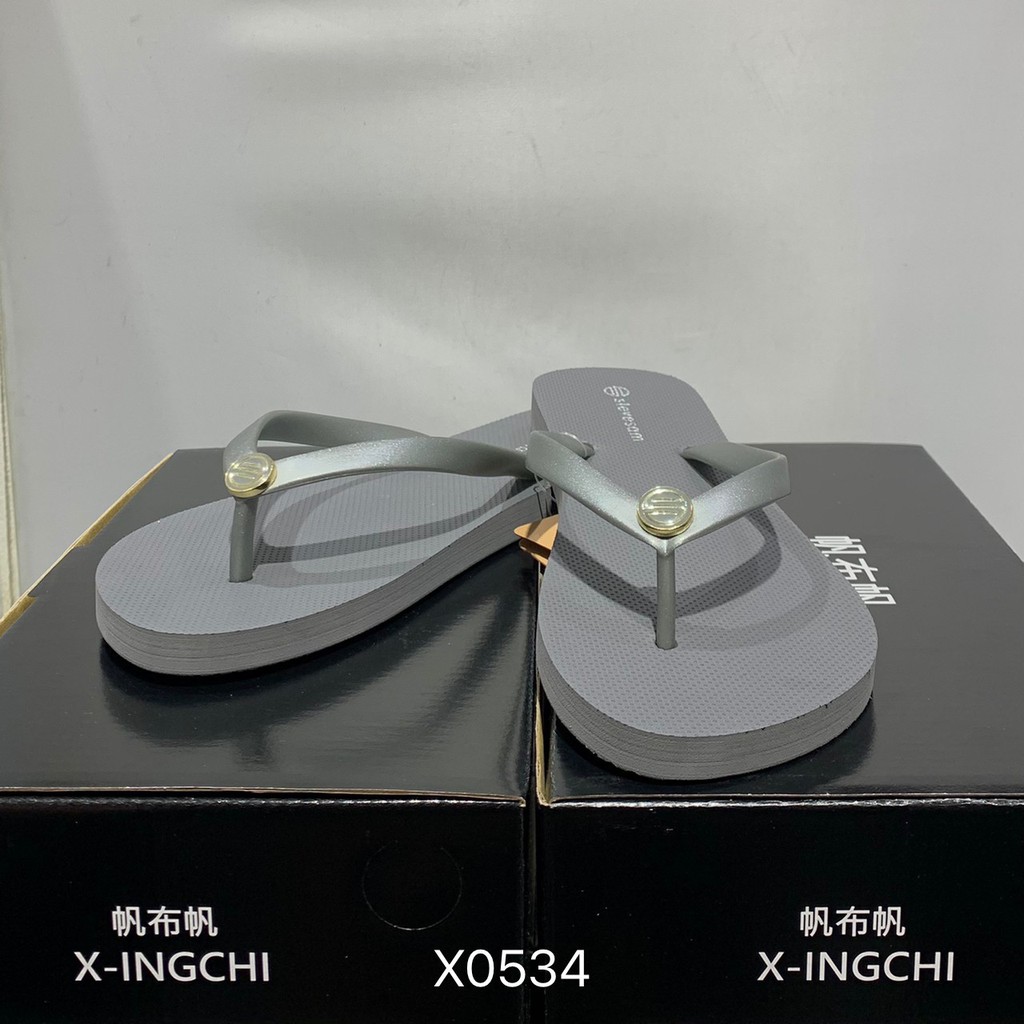 X-INGCHI SE001 女款銀灰色休閒人字拖 NO.X0534 | 蝦皮購物