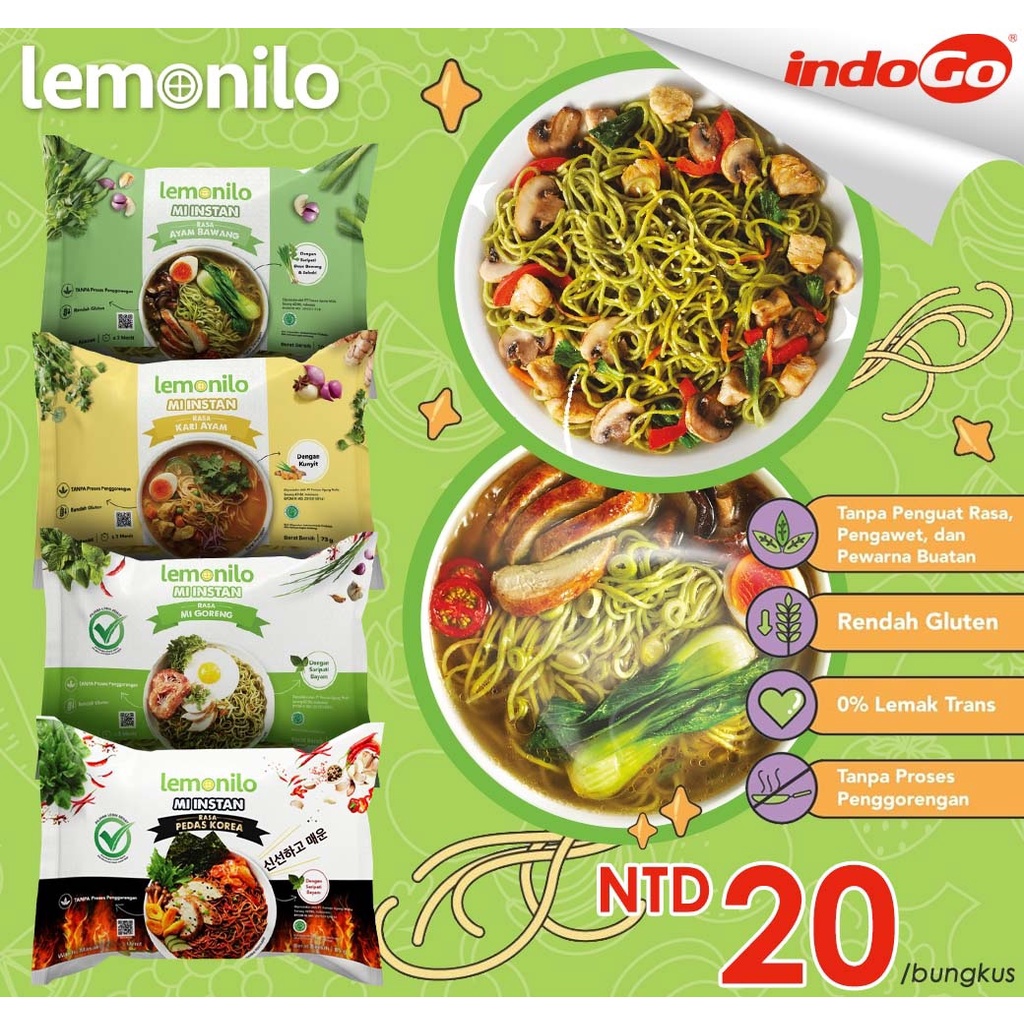 【INDOGO】印尼 LEMONILO Mi Instan Sehat 泡麵 | 蝦皮購物