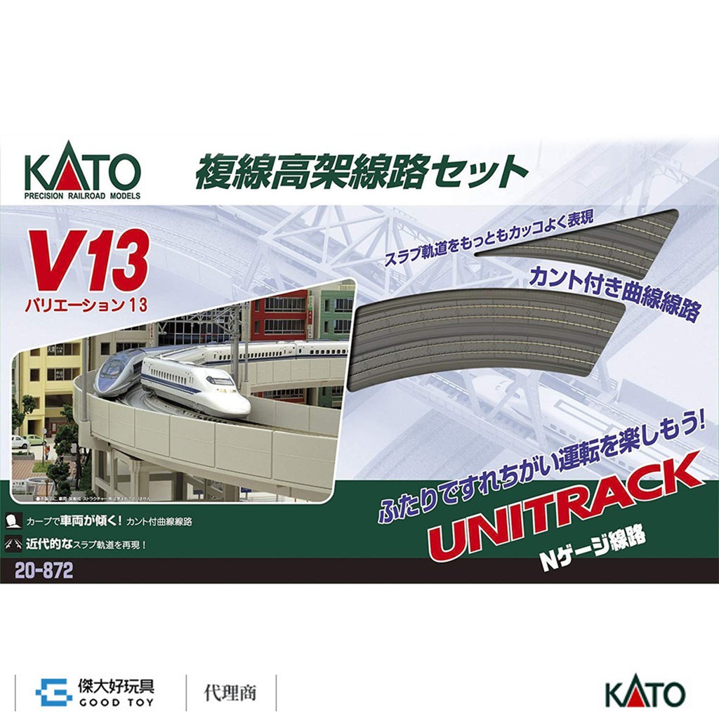 KATO 20-872 軌道組V13 複線高架基本組| 蝦皮購物