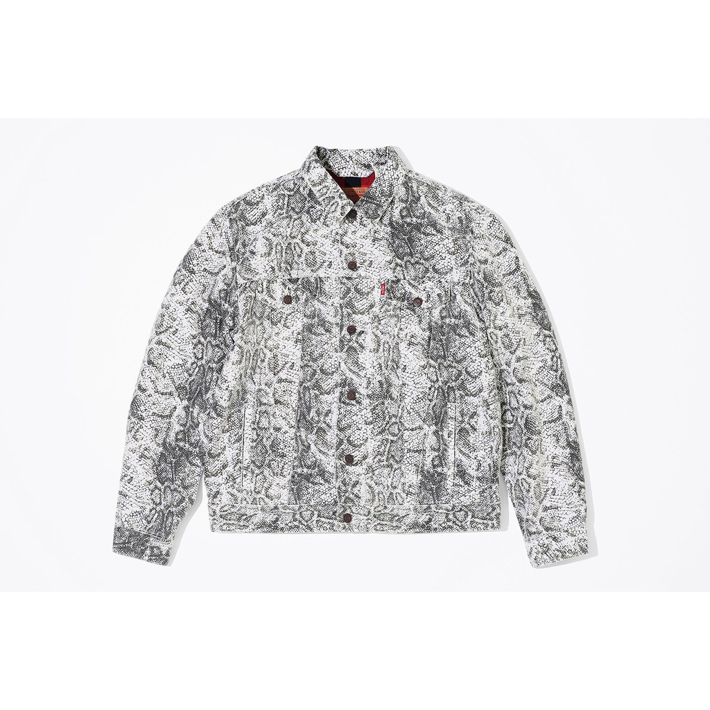 紐約范特西】預購Supreme Levi's Snakeskin Trucker Jacket 聯名蛇紋