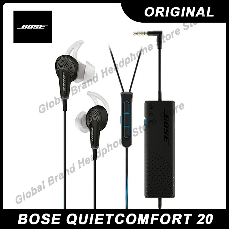 原裝Bose QuietComfort 20 QC20 入耳式降噪耳機深低音遊戲運動耳機, 帶