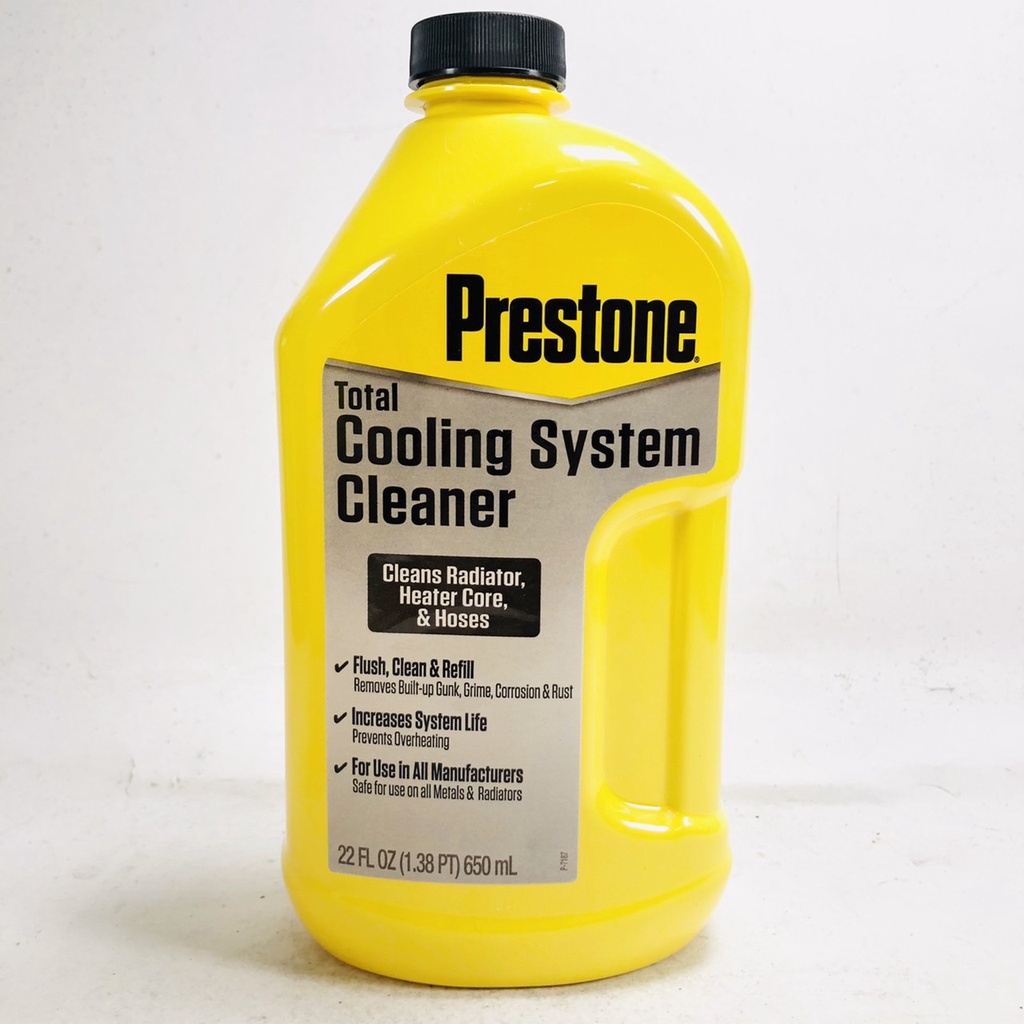 Prestone AS105 Total Cooling System Cleaner for Radiator, Heater Core, and  Hoses, 22 oz., 6 Pack