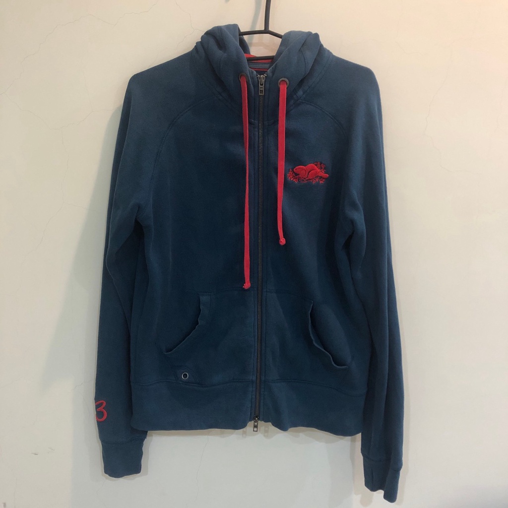 Roots roots 連帽 長袖 外套 保暖 長袖外套 連帽外套 藍 紅 CA05017 RN89323 (AB) | 蝦皮購物