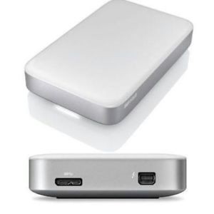 Buffalo(巴比祿) 2TB Thunderbolt 2.5吋雙介面行動硬碟PAU3(白) 公司 