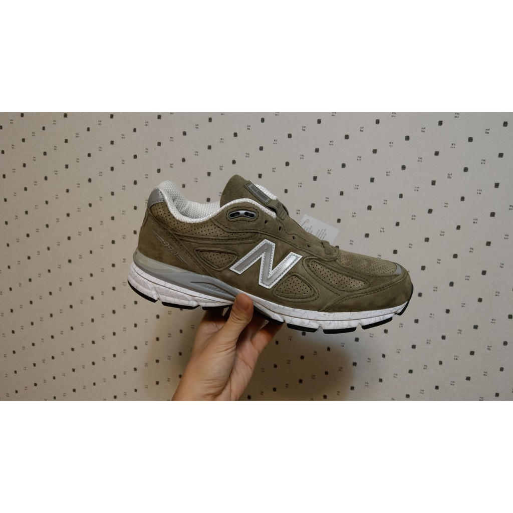 SYG New Balance 990v4 us8.5D 美製棕綠M990CG4 余文樂收藏用| 蝦皮購物