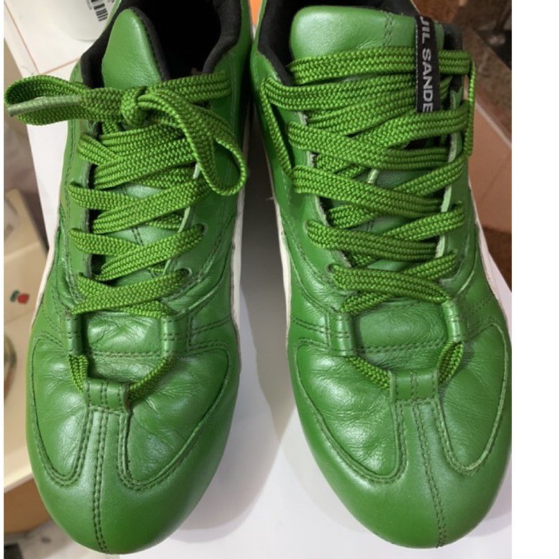 保証正品（二手）Jil Sander puma💕聯名款 ,綠色運動休閒鞋24.5（9成新上）