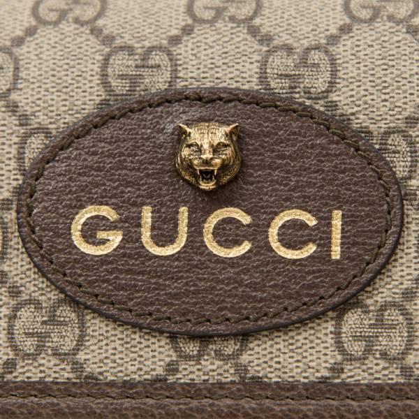 Gucci 493930 GG Supreme 虎頭帆布織帶多功能包腰包/胸前包/斜背包