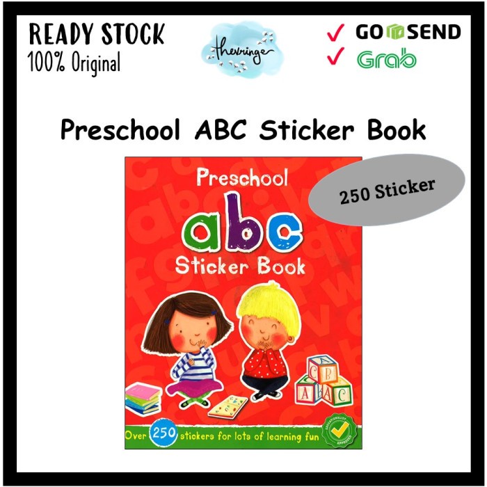 學前 ABC 貼紙書,附 250 張貼紙 | 蝦皮購物