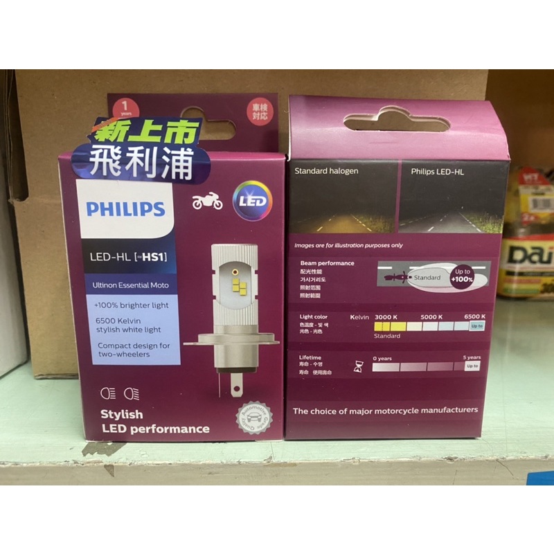 Philips Hs1 6500k led LED白光#6w#遠近燈都有#最新款台灣總代理公司貨#hs1#飛利浦#特價中 | 蝦皮購物
