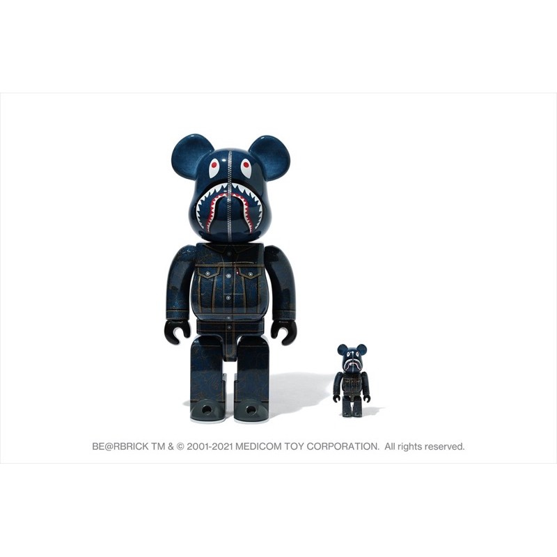 現貨【 BAPE X LEVI'S 】BE@RBRICK 100% & 400% SET | 蝦皮購物