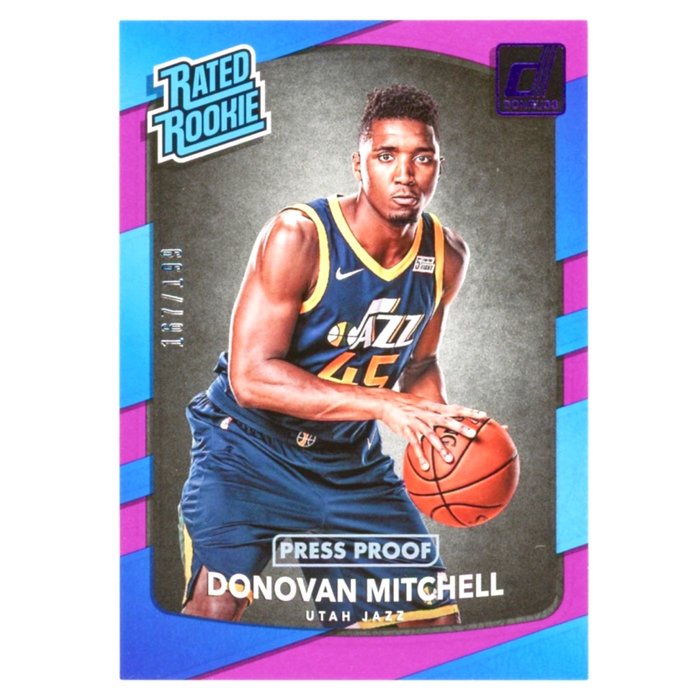 限量199張紫版！(RC) 爵士一哥 Donovan Mitchell 正規Donruss Rated Rookie版 | 蝦皮購物