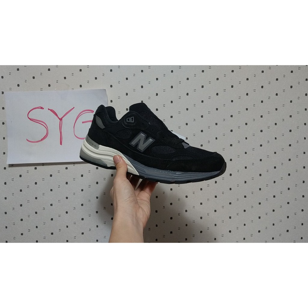 SYG New Balance 992 us8.5,4.5.5=22~24 絕版黑白美製M992BL | 蝦皮購物