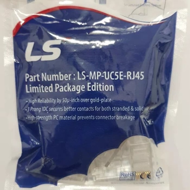 Ls RJ45 UTP Cat.5e 模塊化插頭 RJ 45 連接器,用於 LAN 電纜 | 蝦皮購物