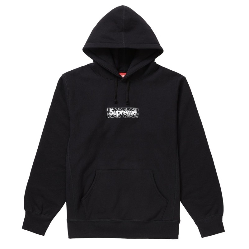 area0439】Supreme Bandana Box Logo Hooded Sweatshirt 變形蟲