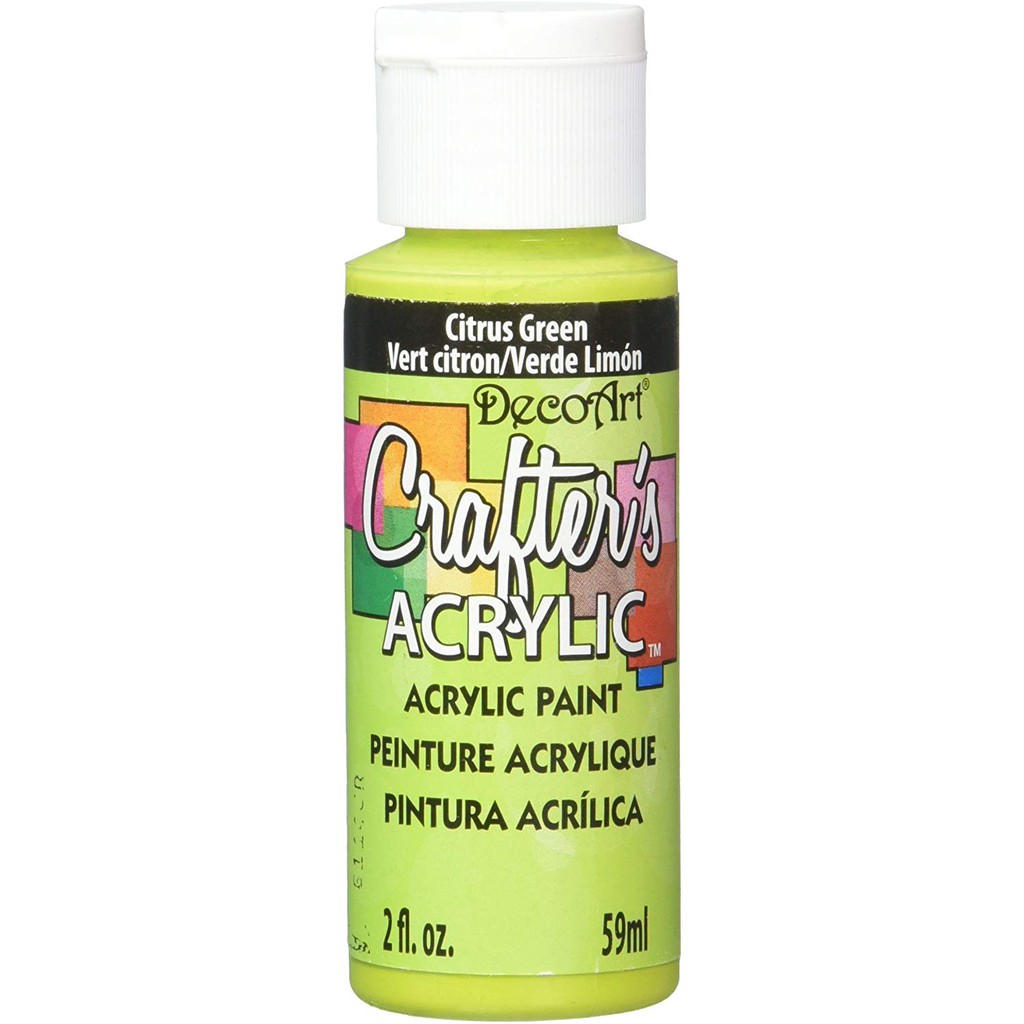 DecoArt 柑橘綠色 Citrus Green 59 ml Crafter's 壓克力顏料 - DCA103 | 蝦皮購物