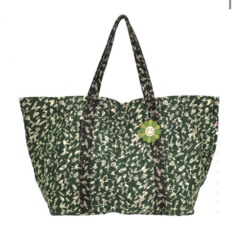 Takashi Murakami camouflage tote bag 村上隆綠色迷彩托特包| 蝦皮購物